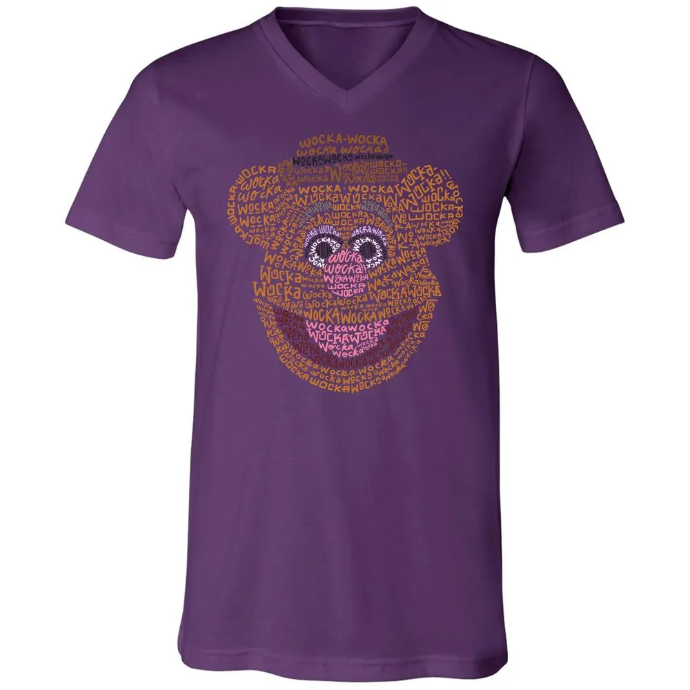 Unisex V-Neck T-Shirt - D1F4ABEG - Team Purple - 9