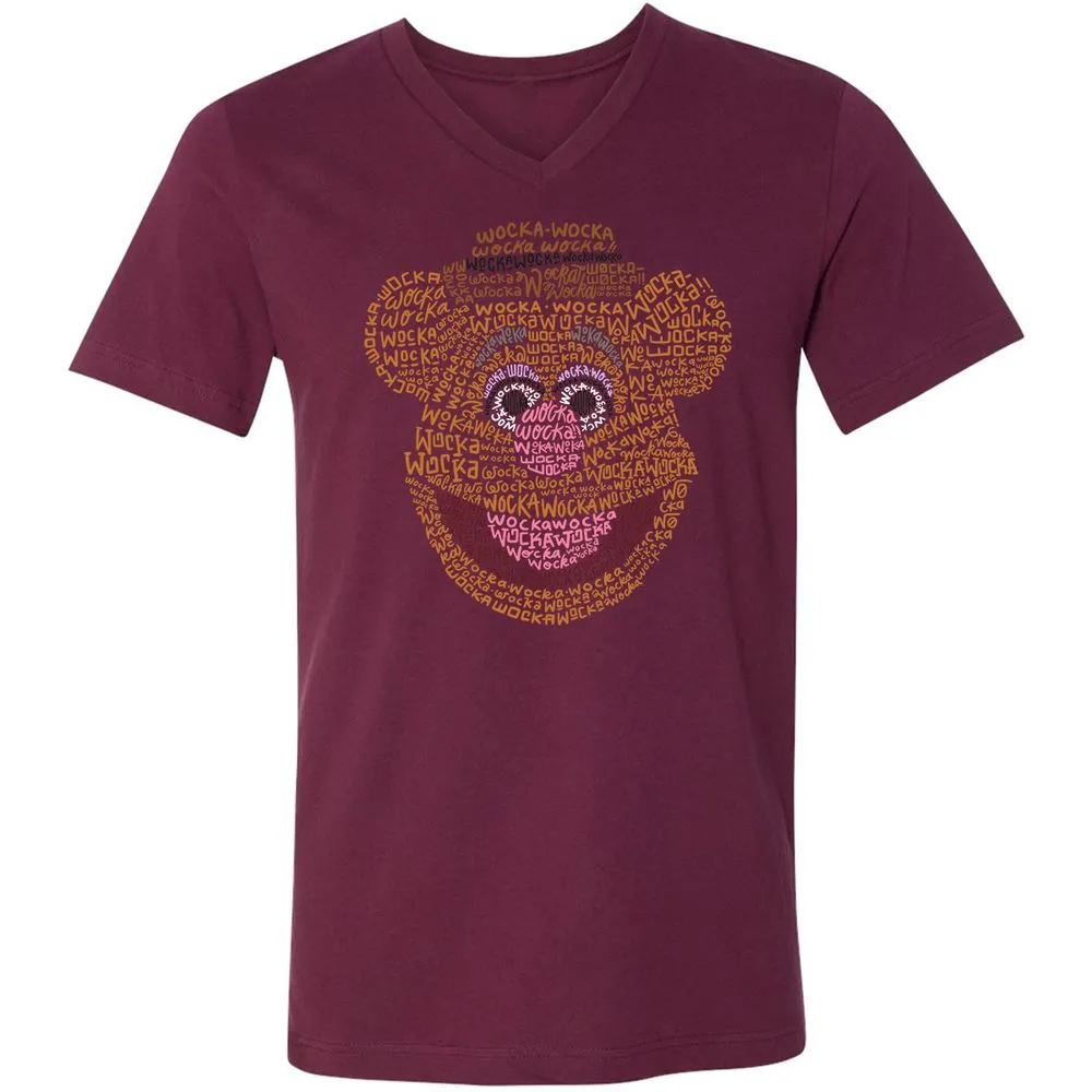 Unisex V-Neck T-Shirt - D1F4ABEG - Maroon - 6