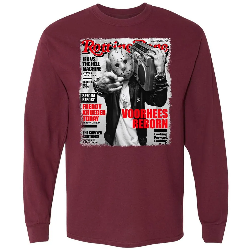 Long Sleeve T-Shirt - K6Y92XTP - Maroon - 11