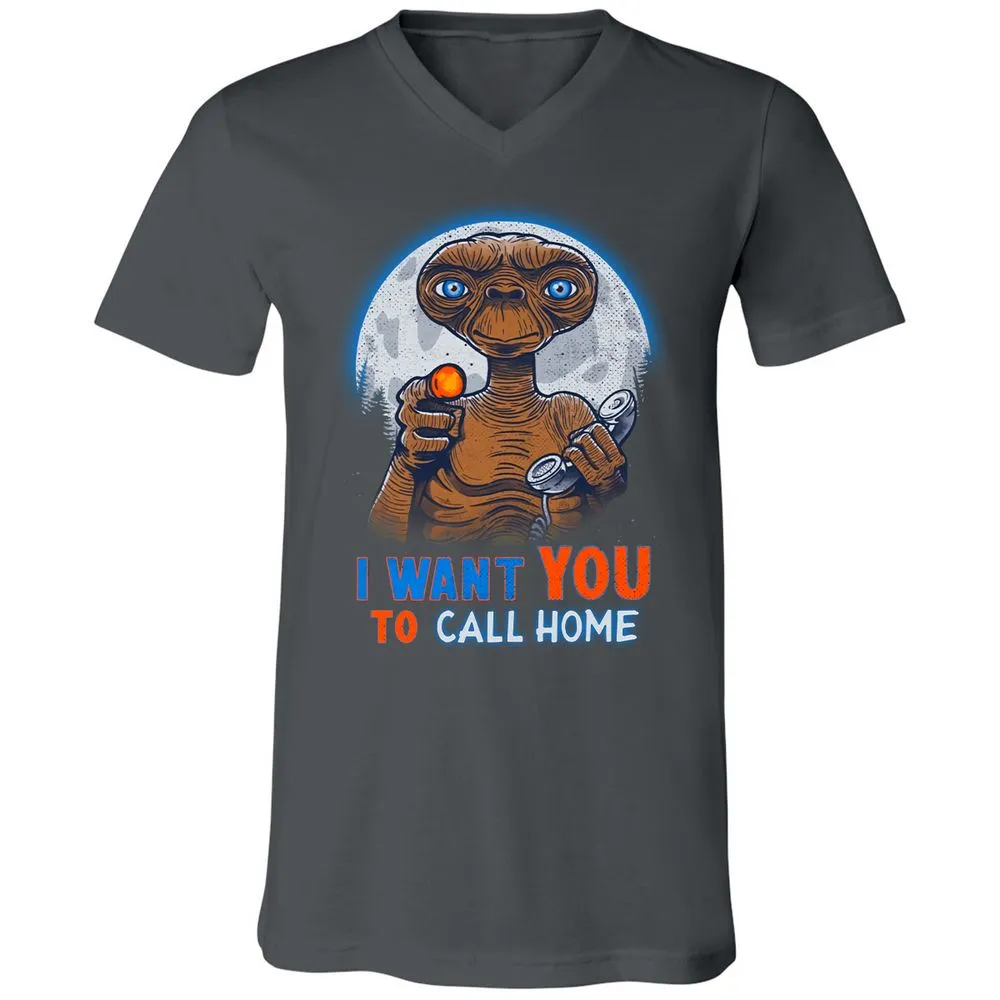 Unisex V-Neck T-Shirt - T2XW14X6 - Asphalt - 12