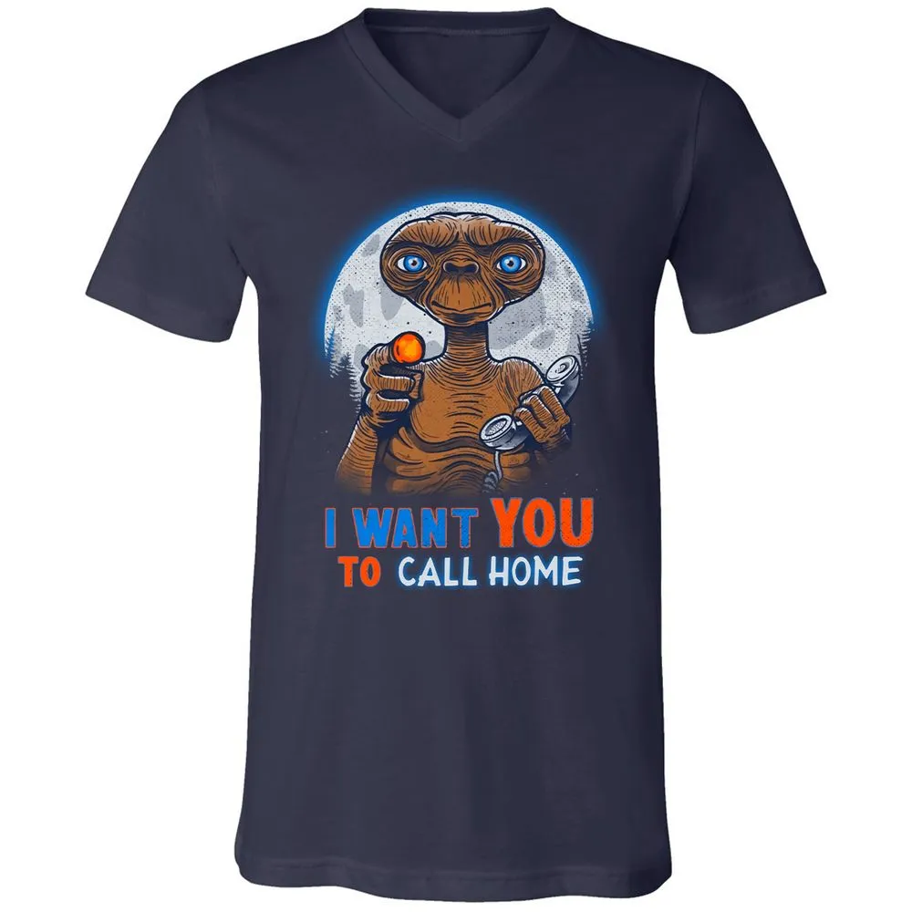 Unisex V-Neck T-Shirt - T2XW14X6 - Navy - 2