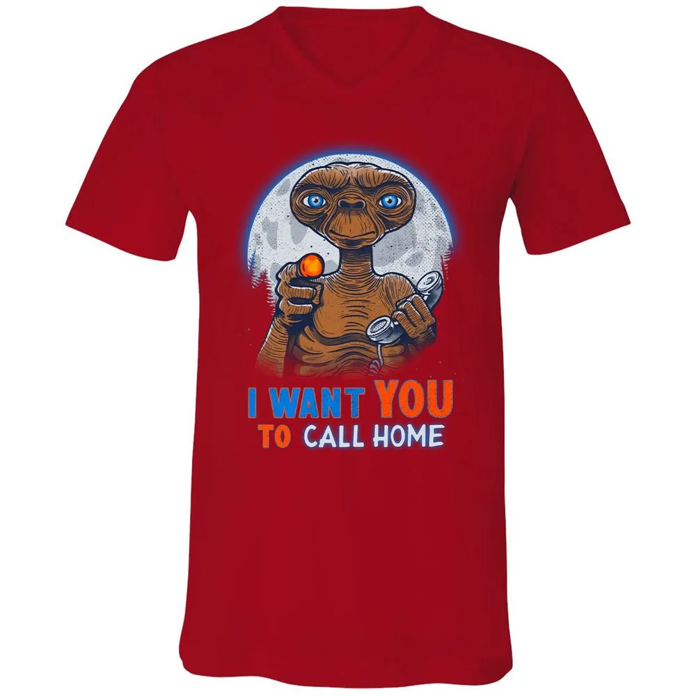 Unisex V-Neck T-Shirt - T2XW14X6 - Red - 3