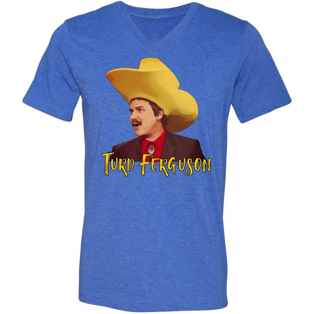 Unisex V-Neck T-Shirt - DA54814C - Heather True Royal - 14
