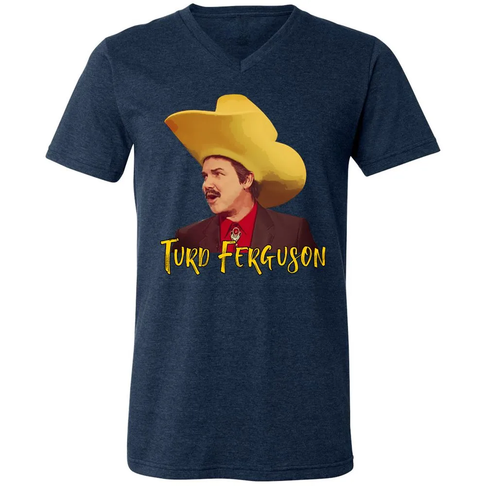 Unisex V-Neck T-Shirt - DA54814C - Heather Navy - 15