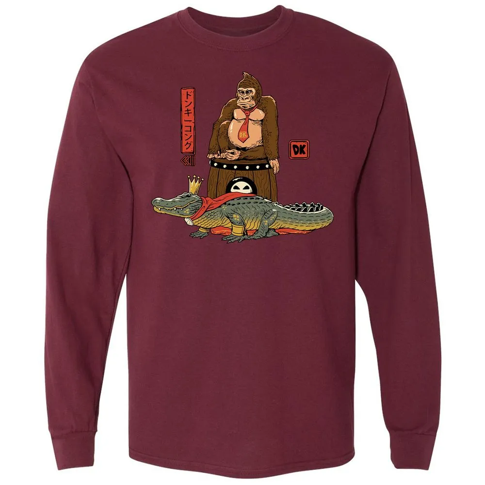 Long Sleeve T-Shirt - CA9M4FB2 - Maroon - 11