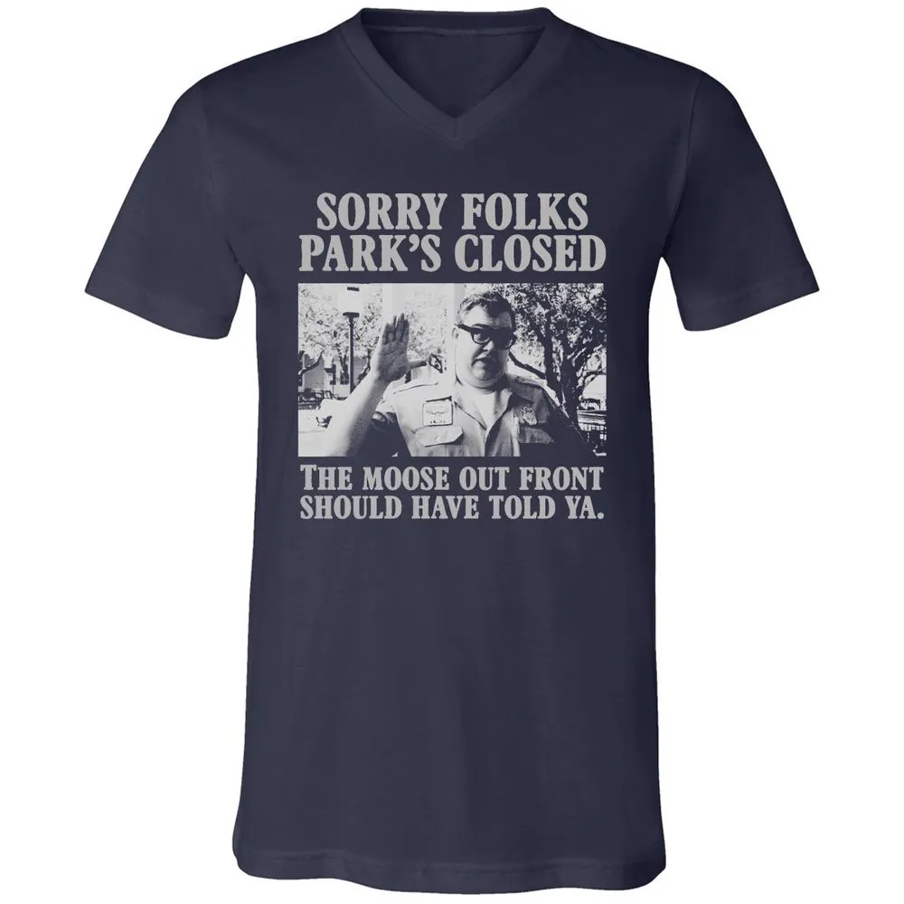 Unisex V-Neck T-Shirt - YQLHGB66 - Navy - 2