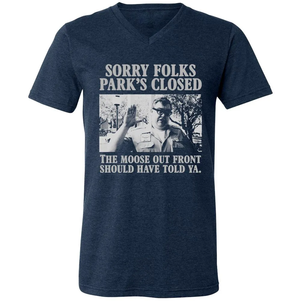 Unisex V-Neck T-Shirt - YQLHGB66 - Heather Navy - 15
