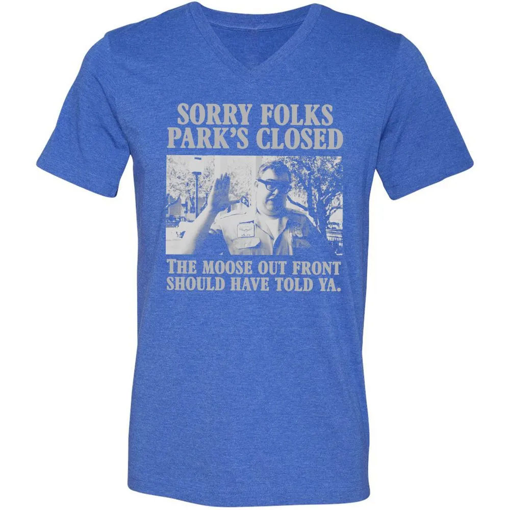 Unisex V-Neck T-Shirt - YQLHGB66 - Heather True Royal - 14