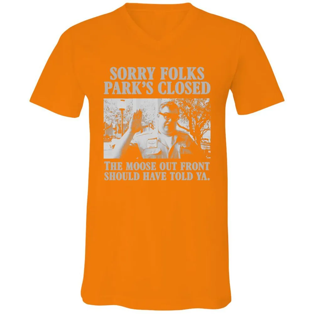 Unisex V-Neck T-Shirt - YQLHGB66 - Orange - 11
