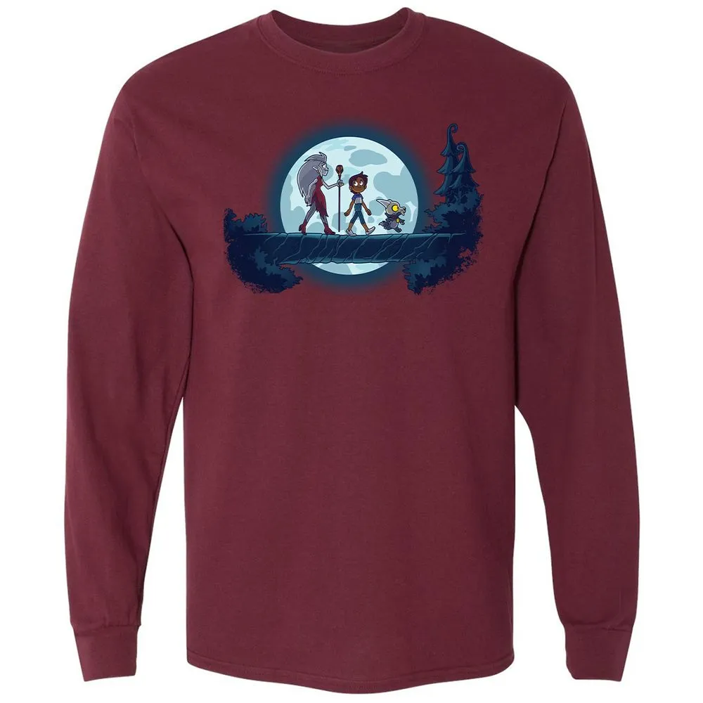 Long Sleeve T-Shirt - Y9UA2YHA - Maroon - 11
