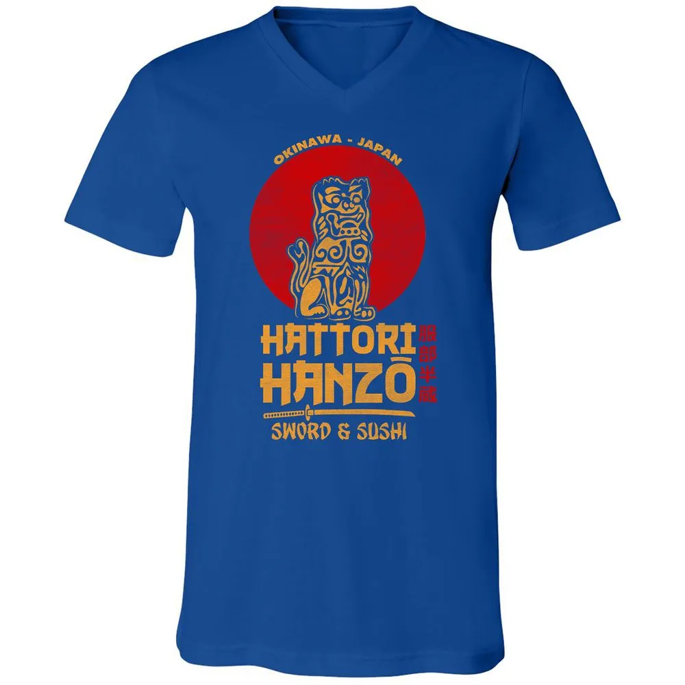 Unisex V-Neck T-Shirt - V3QV589B - True Royal - 4