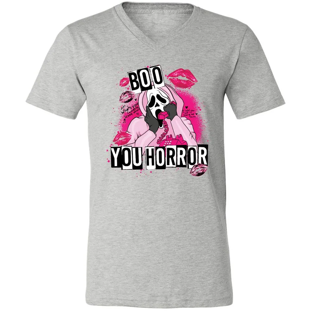 Unisex V-Neck T-Shirt - A3A8Q1EJ - Athletic Heather - 7