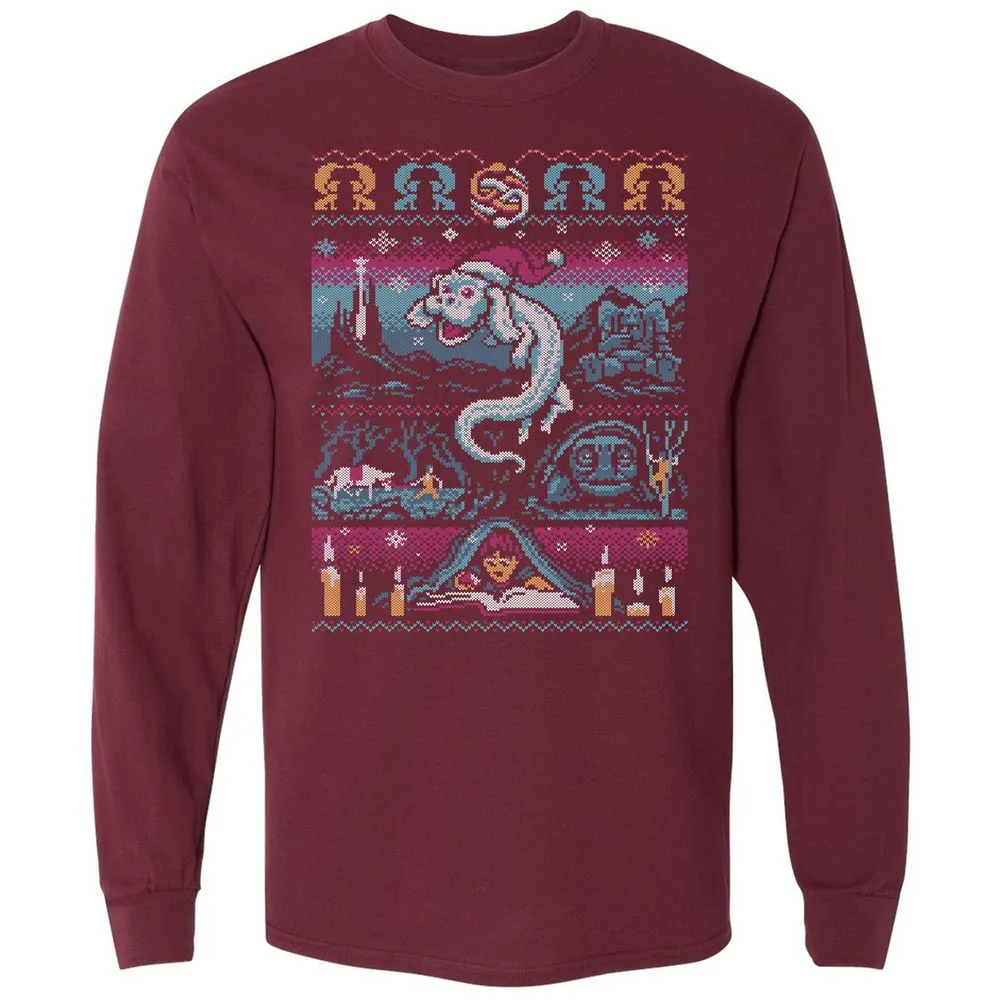 Long Sleeve T-Shirt - 2L1JP73Y - Maroon - 11