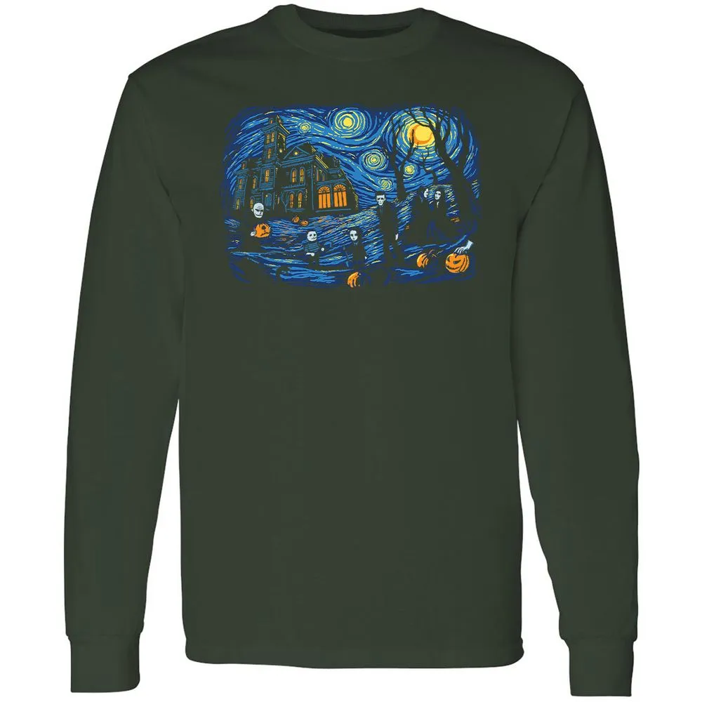 Long Sleeve T-Shirt - E9W7VKMY - Forest Green - 4