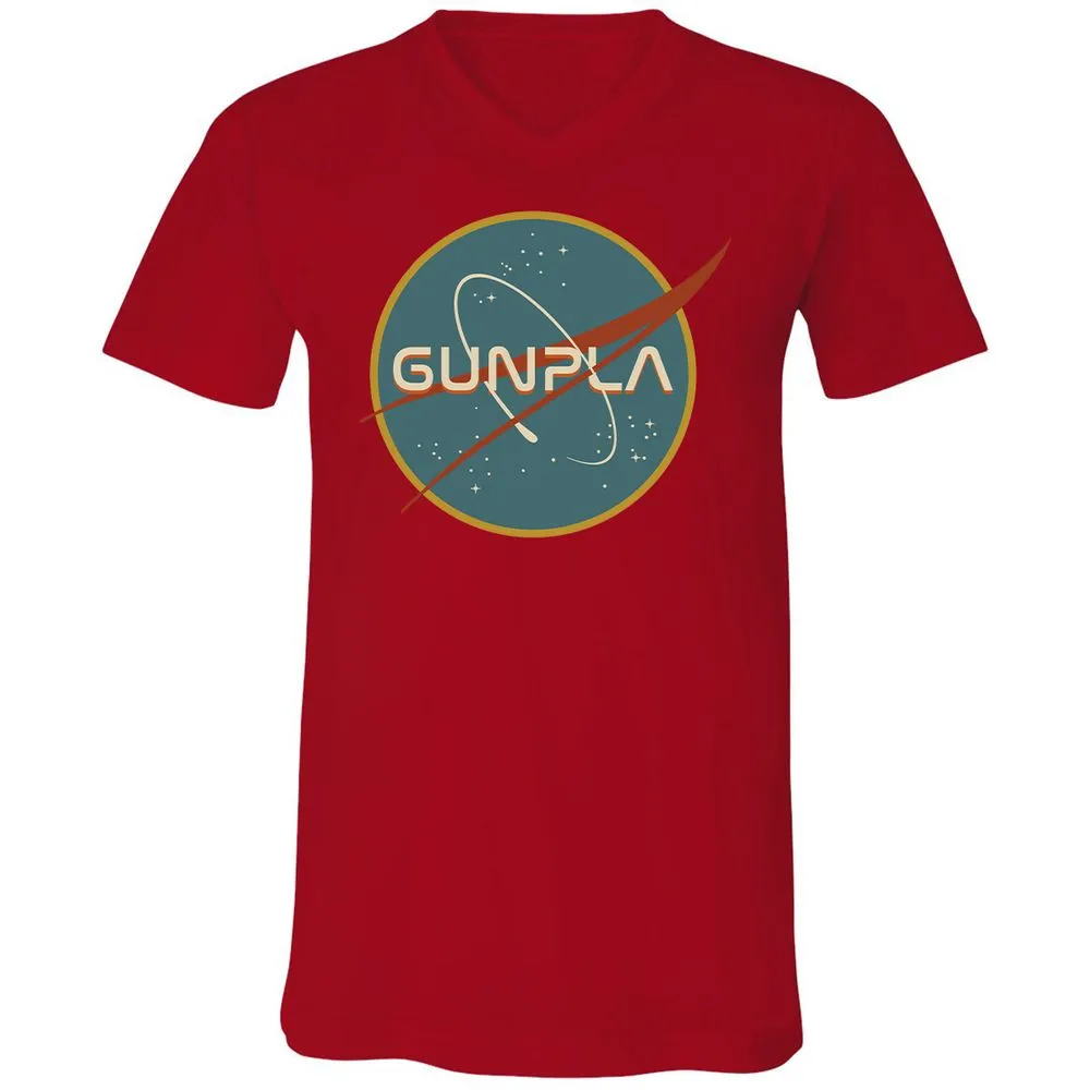 Unisex V-Neck T-Shirt - RKJS7137 - Red - 3