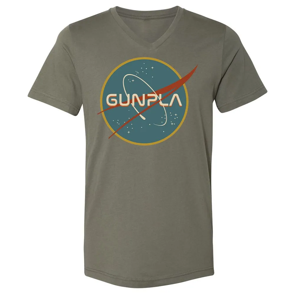 Unisex V-Neck T-Shirt - RKJS7137 - Military Green - 10