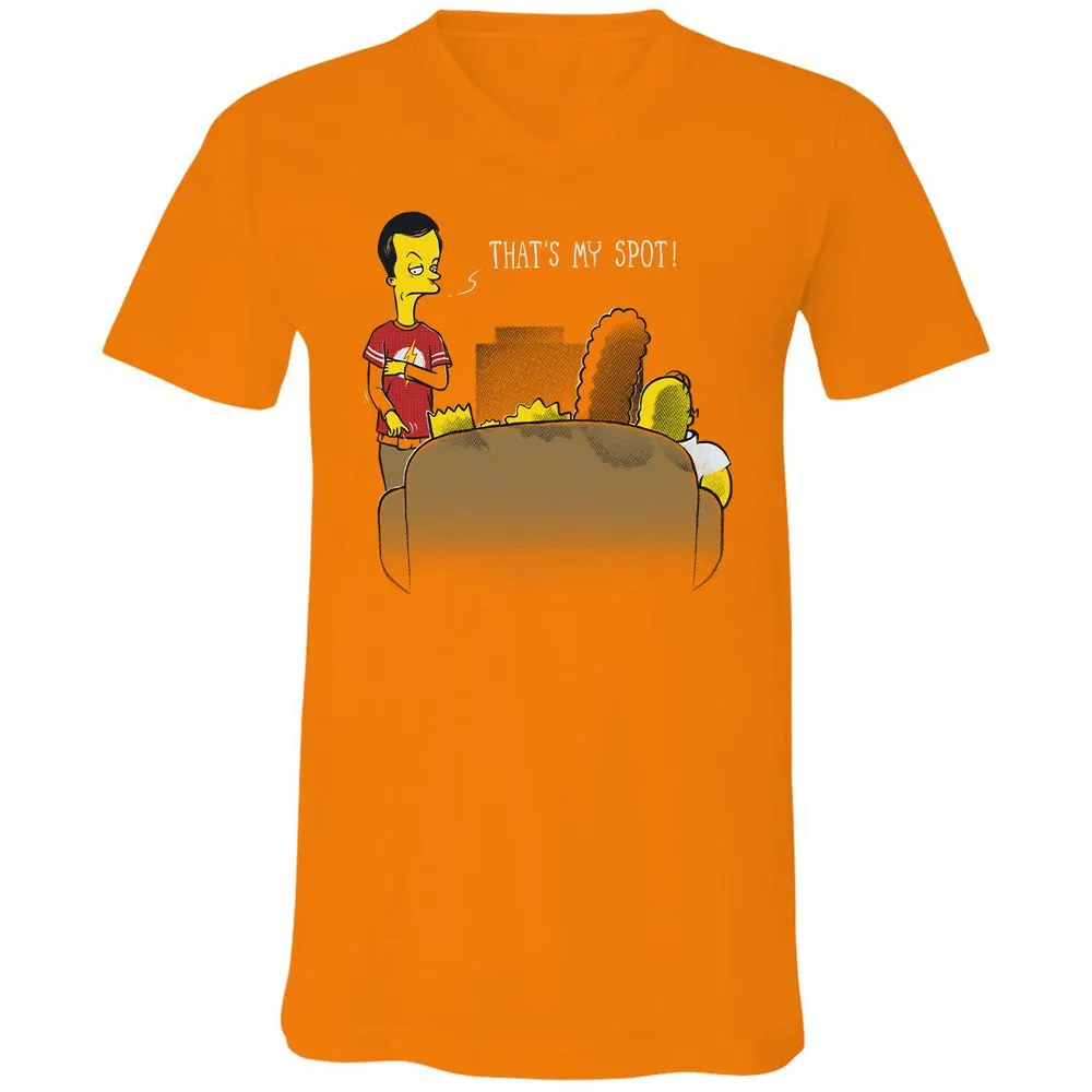 Unisex V-Neck T-Shirt - 6VK1KR1R - Orange - 11