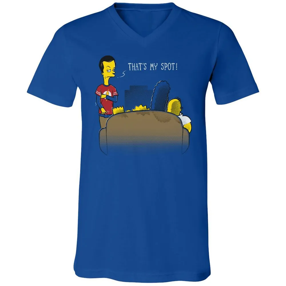 Unisex V-Neck T-Shirt - 6VK1KR1R - True Royal - 4