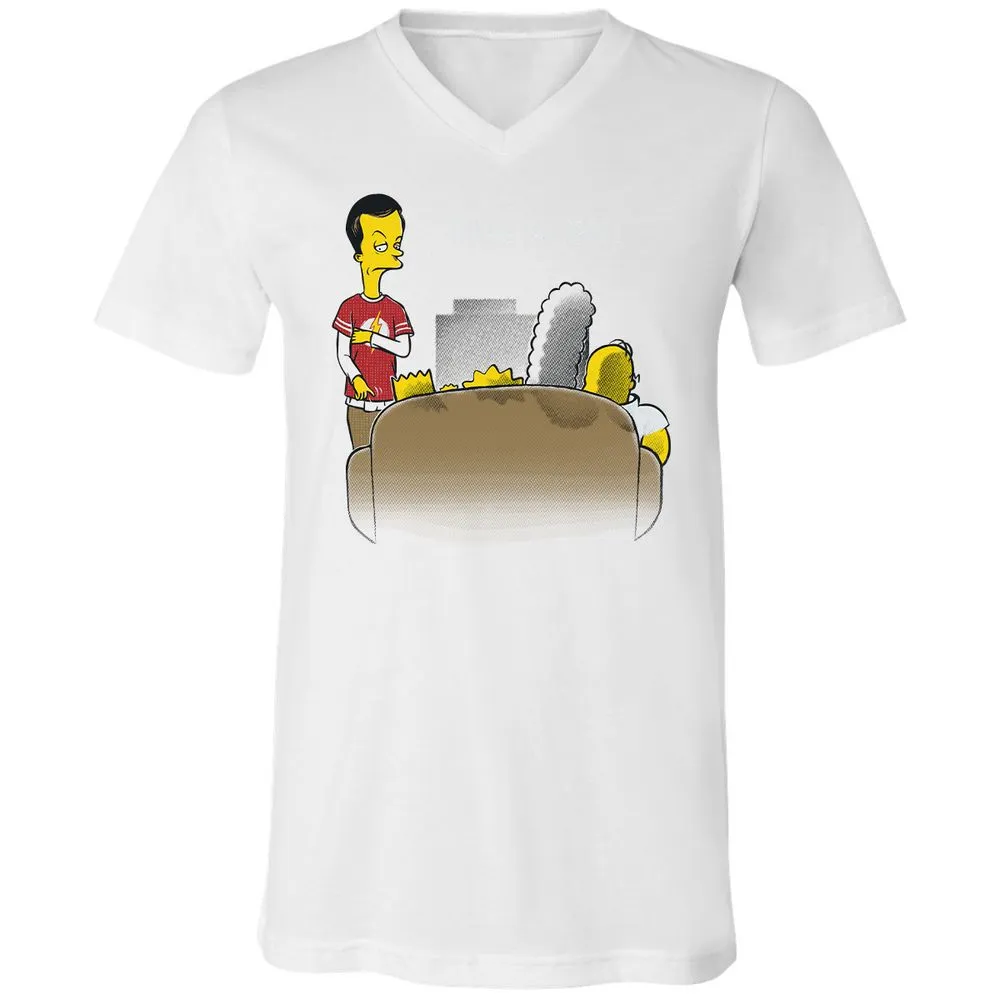 Unisex V-Neck T-Shirt - 6VK1KR1R - White - 5
