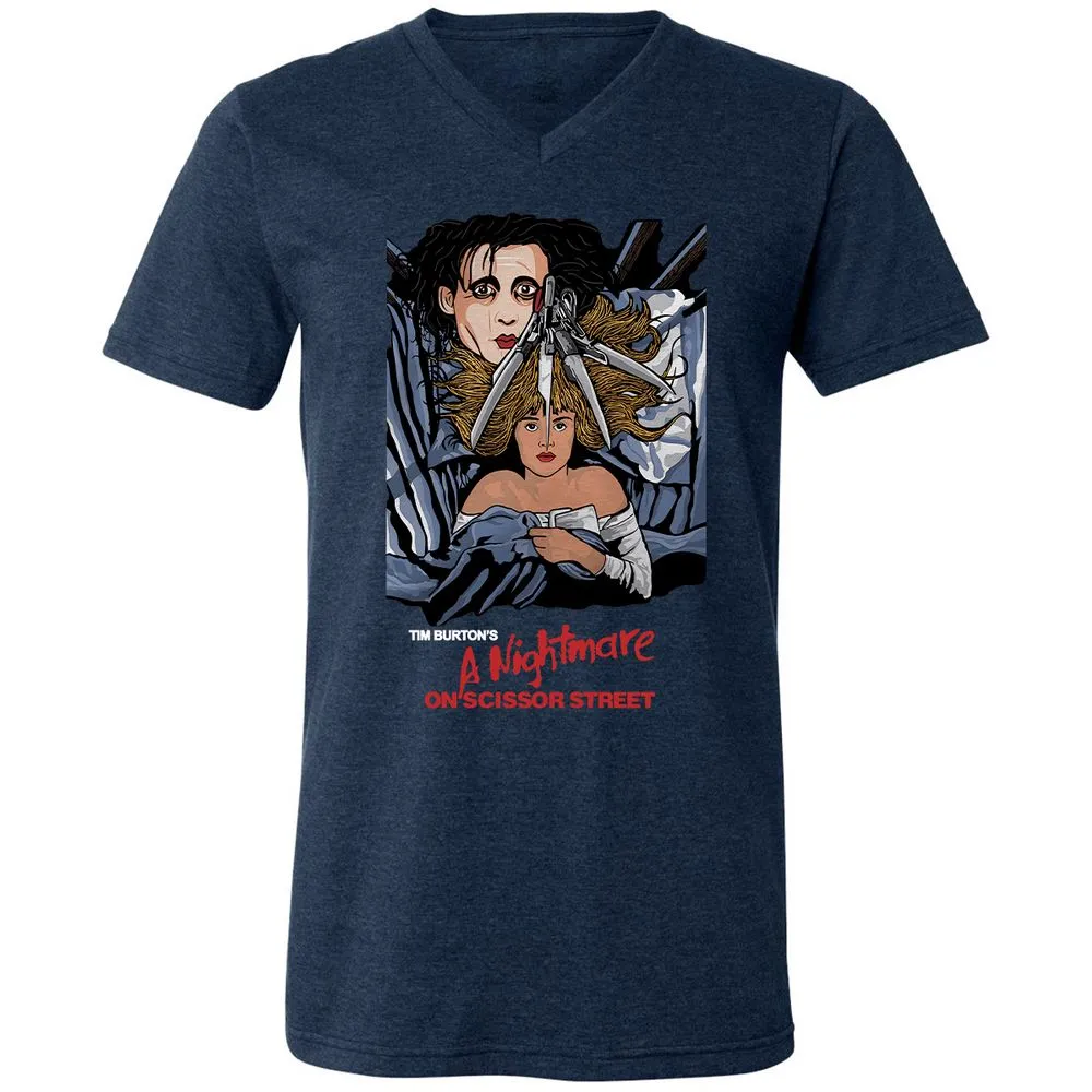 Unisex V-Neck T-Shirt - 28UUK48K - Heather Navy - 15