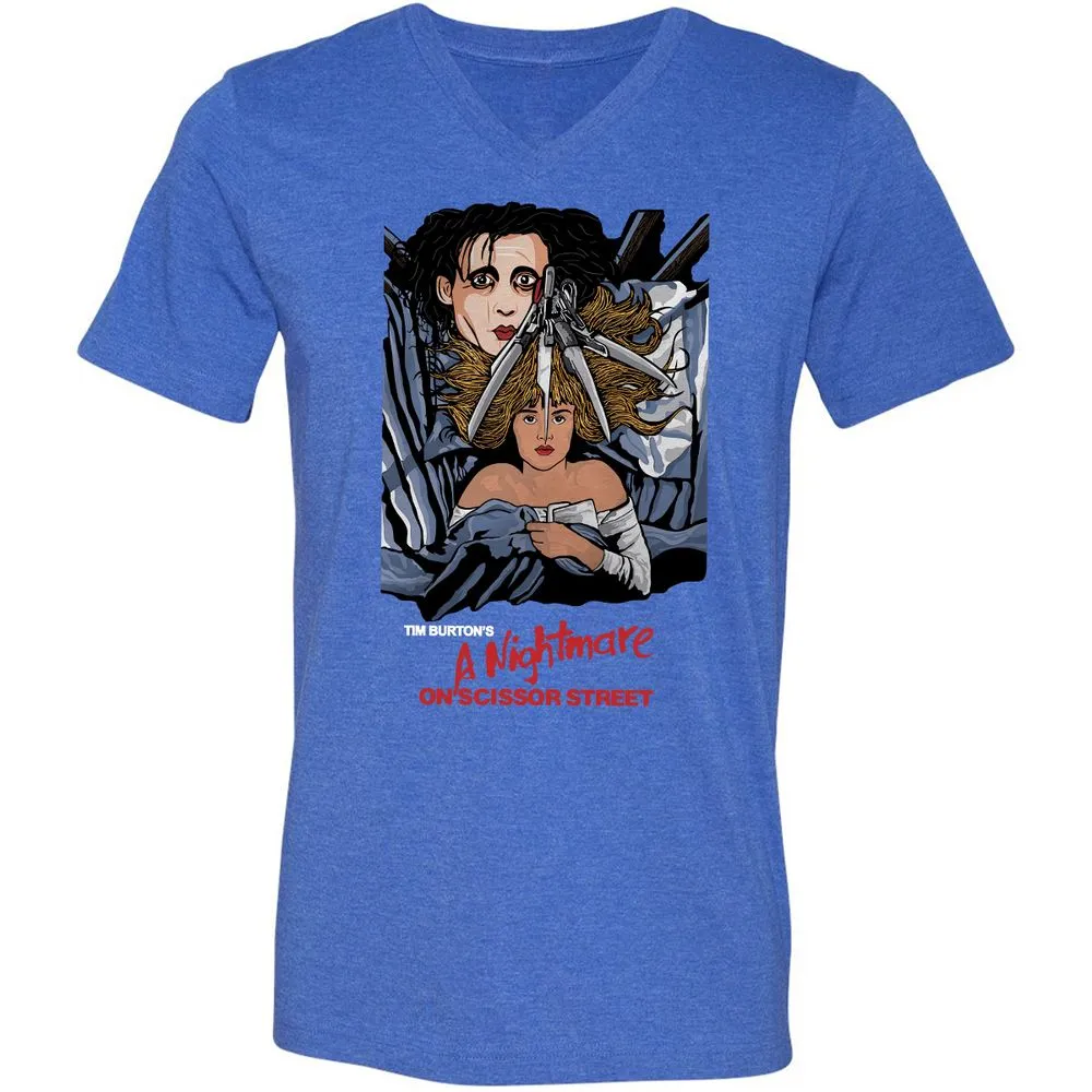 Unisex V-Neck T-Shirt - 28UUK48K - Heather True Royal - 14