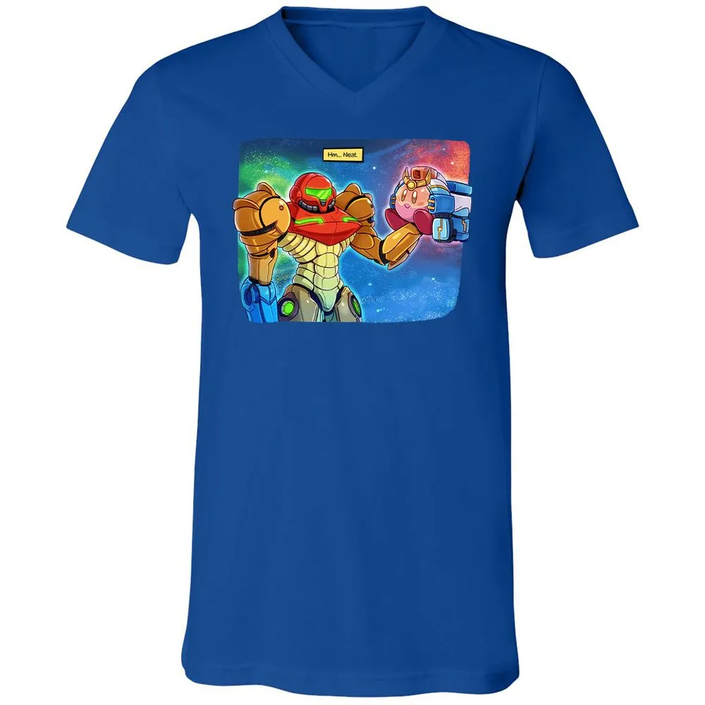 Unisex V-Neck T-Shirt - RAS6TL4V - True Royal - 4