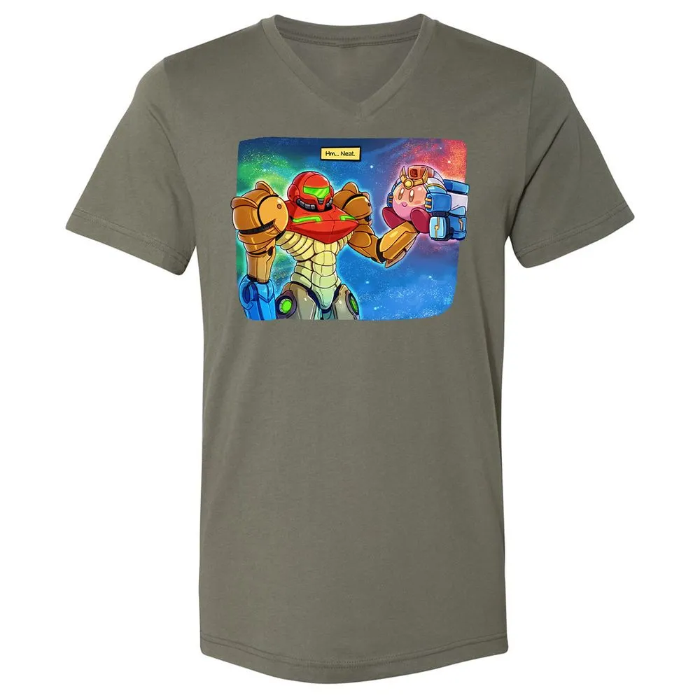 Unisex V-Neck T-Shirt - RAS6TL4V - Military Green - 10