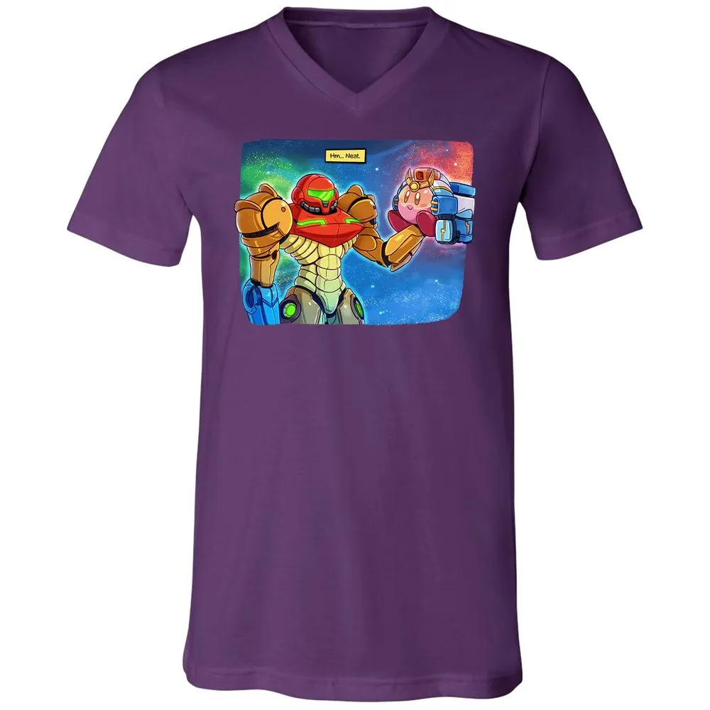 Unisex V-Neck T-Shirt - RAS6TL4V - Team Purple - 9