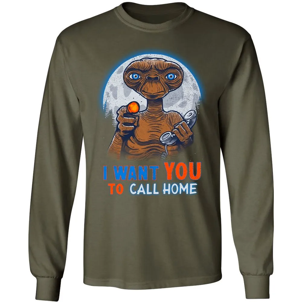 Long Sleeve T-Shirt - 6SNVSTW5 - Military Green - 16