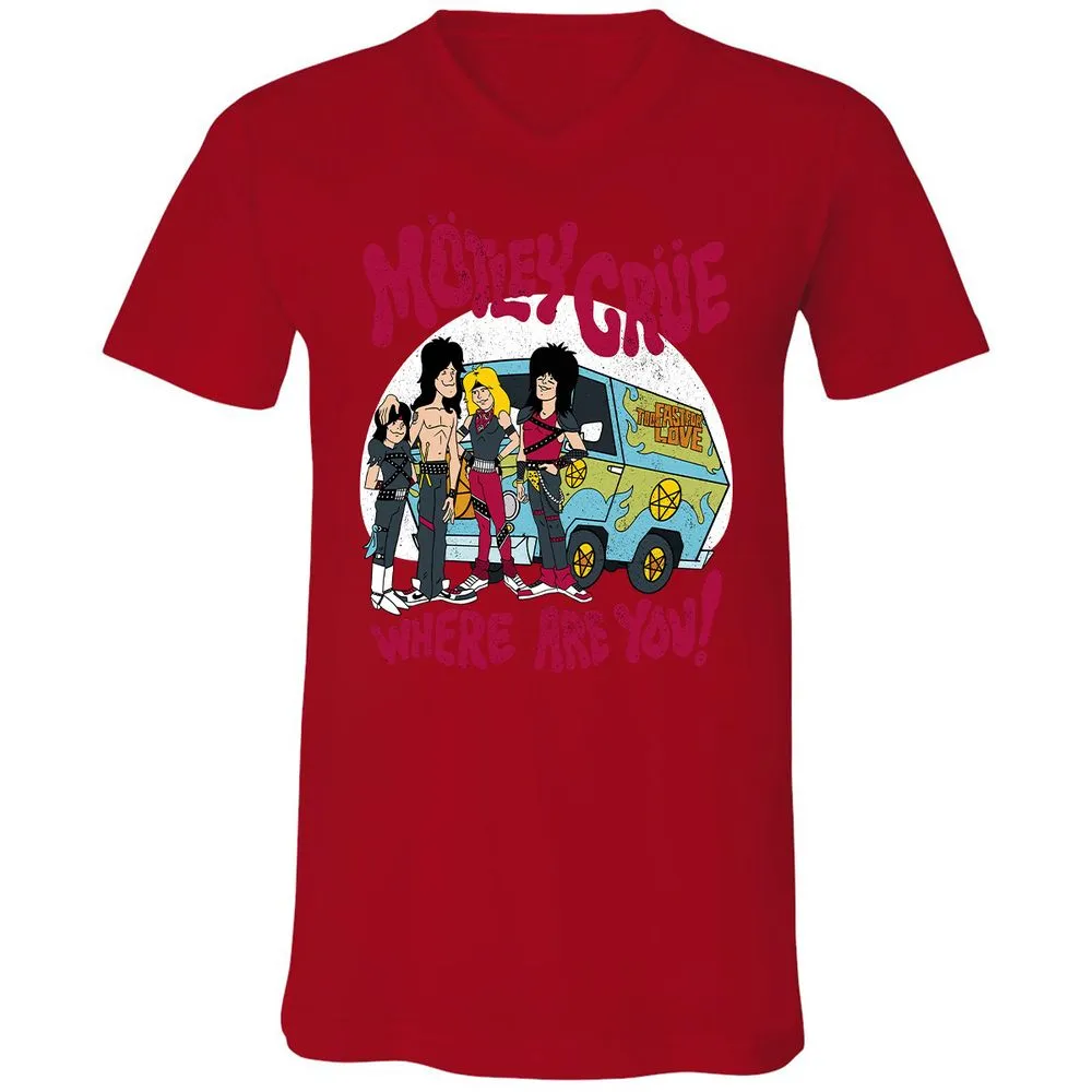 Unisex V-Neck T-Shirt - 33NDJVUP - Red - 3