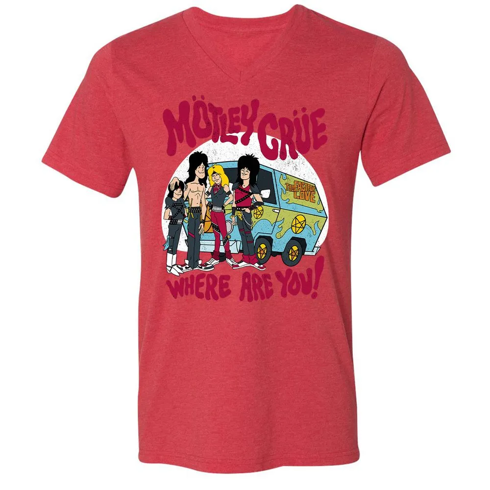 Unisex V-Neck T-Shirt - 33NDJVUP - Heather Red - 16