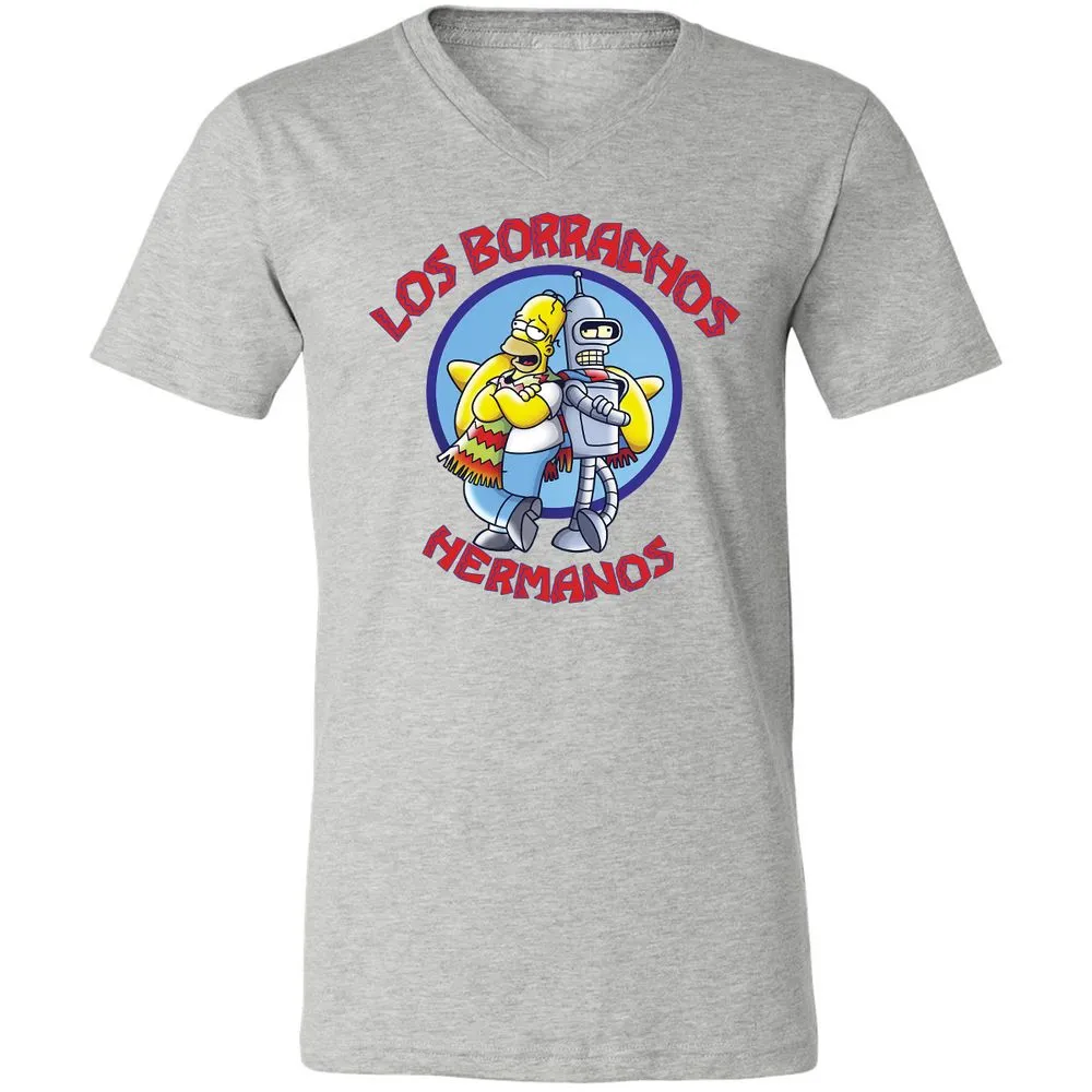 Unisex V-Neck T-Shirt - 3T54S7RJ - Athletic Heather - 7