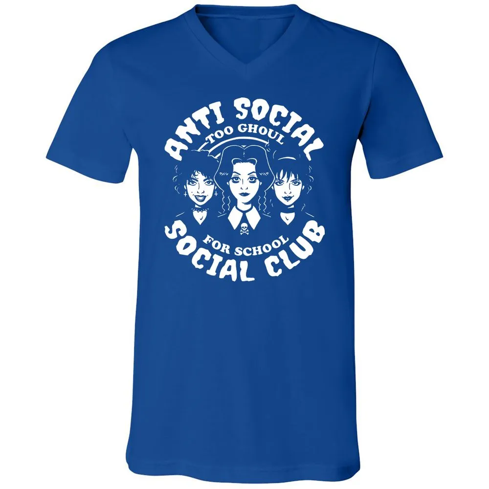 Unisex V-Neck T-Shirt - Q78NJGAG - True Royal - 4