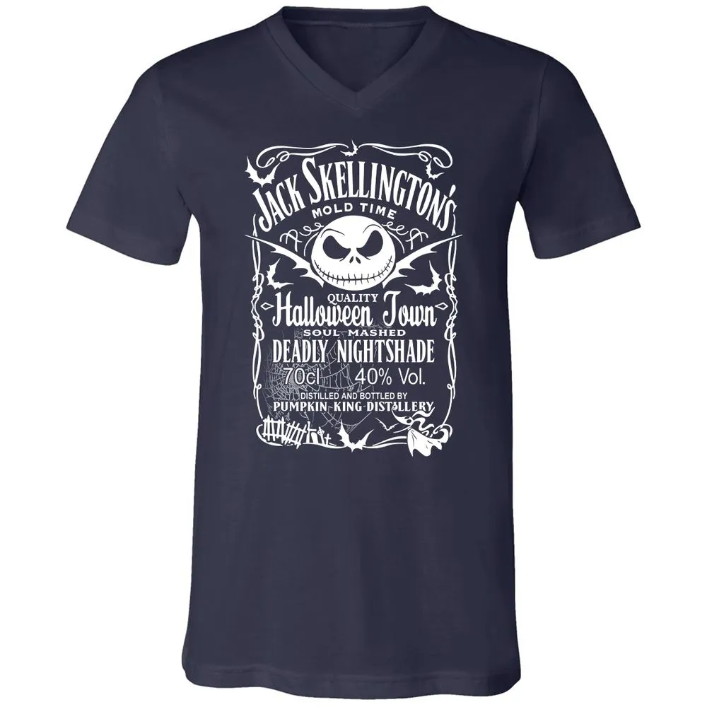 Unisex V-Neck T-Shirt - D4EQD5C7 - Navy - 2