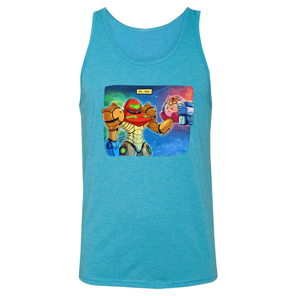 Unisex Jersey Tank - RVQ84PD1 - Aqua Triblend - 3