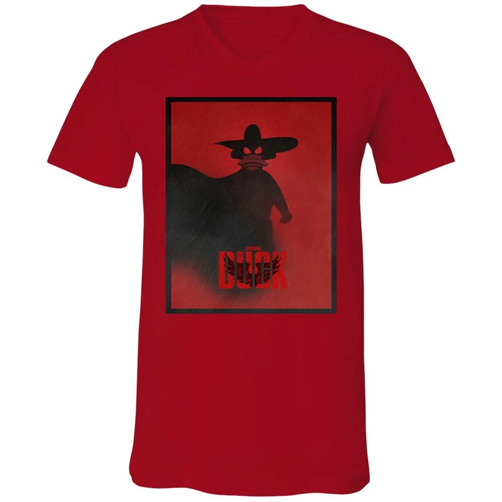 Unisex V-Neck T-Shirt - A44R8QRT - Red - 3
