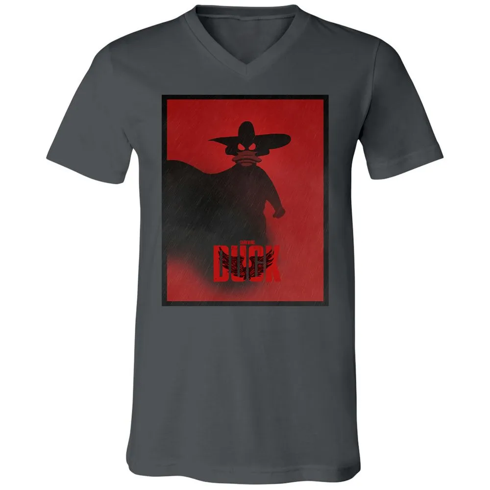 Unisex V-Neck T-Shirt - A44R8QRT - Asphalt - 12
