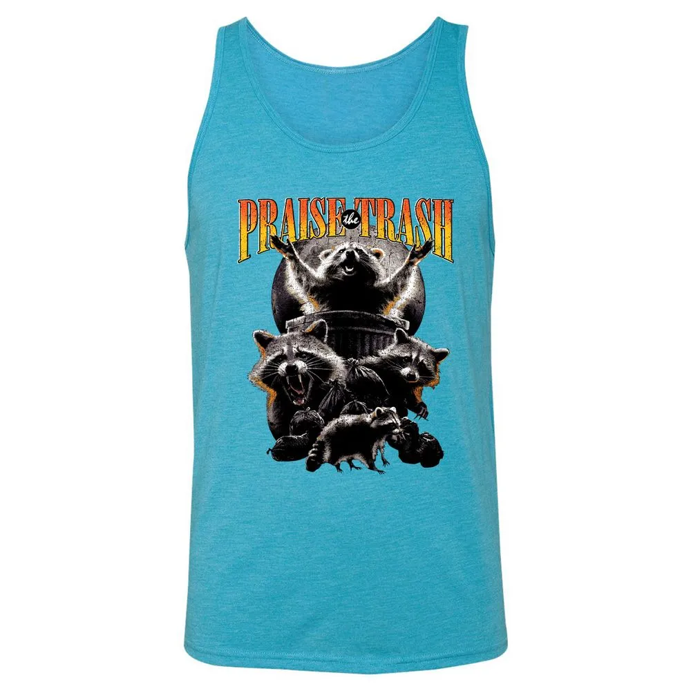 Unisex Jersey Tank - 4SBKHQLF - Aqua Triblend - 3