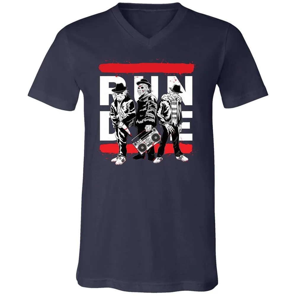 Unisex V-Neck T-Shirt - K5S81PRX - Navy - 2