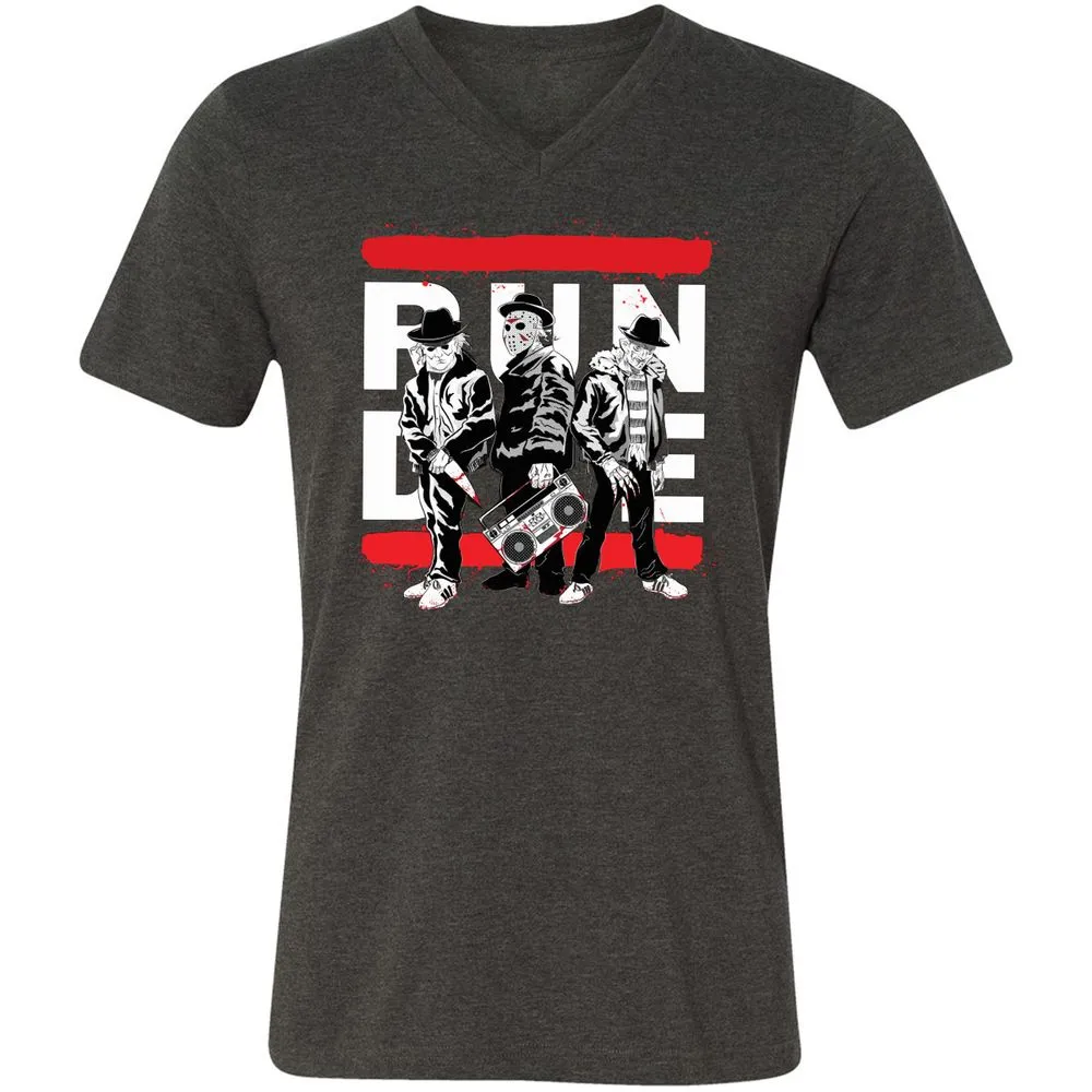Unisex V-Neck T-Shirt - K5S81PRX - Dark Grey Heather - 8