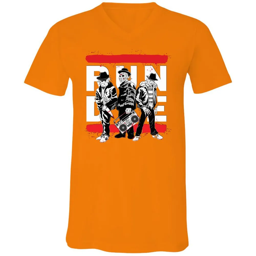 Unisex V-Neck T-Shirt - K5S81PRX - Orange - 11