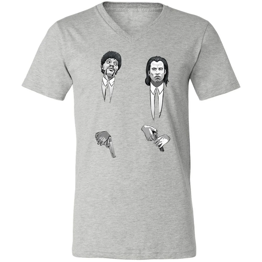 Unisex V-Neck T-Shirt - NHY2K4FV - Athletic Heather - 7