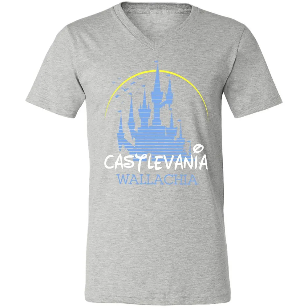 Unisex V-Neck T-Shirt - 6YBFHAHU - Athletic Heather - 7