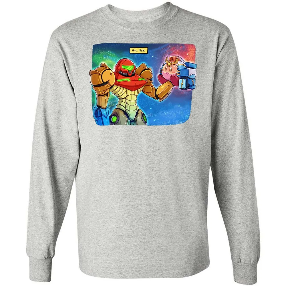 Long Sleeve T-Shirt - DEN214MQ - Ash - 7