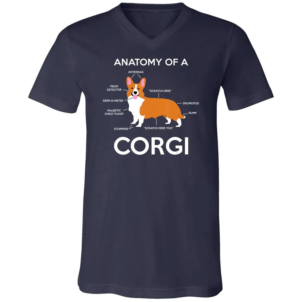 Unisex V-Neck T-Shirt - EY3G6V34 - Navy - 2