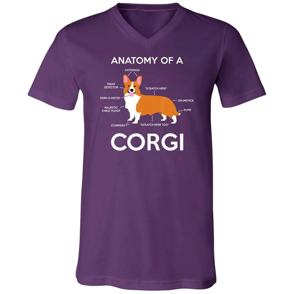 Unisex V-Neck T-Shirt - EY3G6V34 - Team Purple - 9