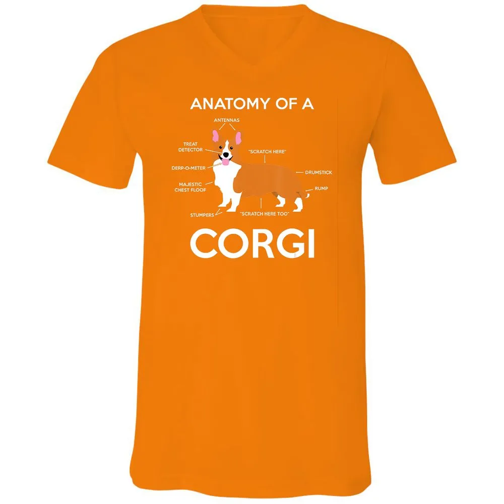 Unisex V-Neck T-Shirt - EY3G6V34 - Orange - 11