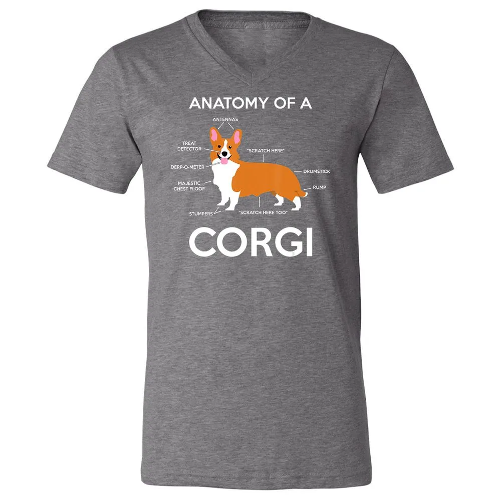 Unisex V-Neck T-Shirt - EY3G6V34 - Deep Heather - 13