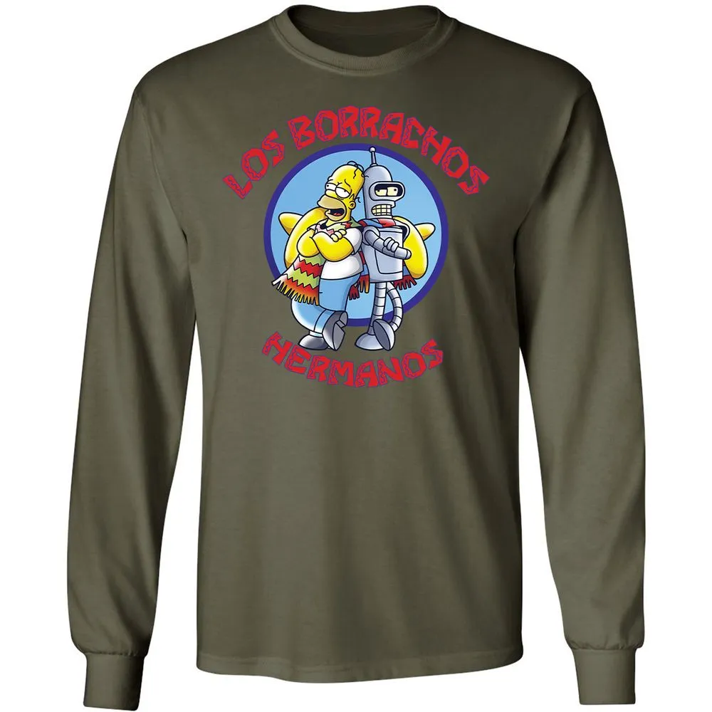 Long Sleeve T-Shirt - W6BYLLCC - Military Green - 16