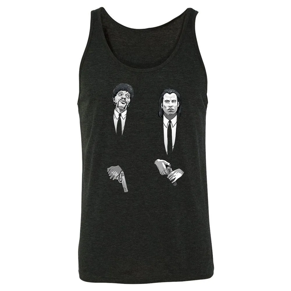 Unisex Jersey Tank - P9XZ8XYF - Charcoal Black Triblend - 5